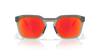Oakley HSTN SQ Matte Grey Smoke w/Prizm Ruby - PT Sunglasses
