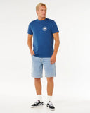 Rip Curl Mens Staple Tee - Light Navy
