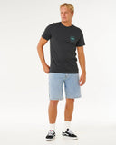Rip Curl Mens Staple Tee - Washed Black