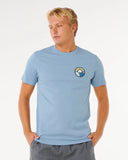 Rip Curl Pacific Rinsed Stack Mens Tee - Faded Denim