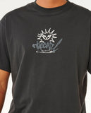 Rip Curl Inner Visions Rotten Sun Mens Tee - Washed Black