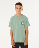 Rip Curl Pacific Rinse Circle Boys Tee - Aloe