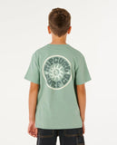 Rip Curl Pacific Rinse Circle Boys Tee - Aloe