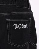 T&C Stringer Denim Short - Washed Black