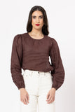 Seeking Lola Milly Top - Chocolate
