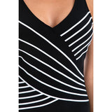 Togs Black Cross Over Chlorine Resistant One Piece