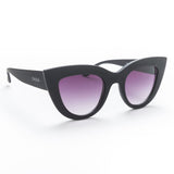 Okkia Claudia Big Cat Eye Sunglasses - Black