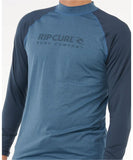 Rip Curl Shock UPF L/S Rashie - Navy Marle
