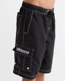 Billabong Boys Throw On Boardshorts - Black