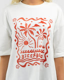 Billabong Coco Palm Tee - Salt Crystal