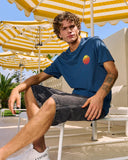 Rip Curl Wettie Passage Icon Tee - Light Navy