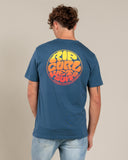 Rip Curl Wettie Passage Icon Tee - Light Navy