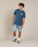 Rip Curl Wettie Passage Icon Tee - Light Navy