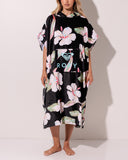 Roxy Stay Magical Printed Hooded Towel - Anthracite Spring Charming