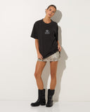 Unit Mens Tee - Unisex Oversized - Concord - Washed Black