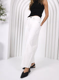 Monaco Toni Barrel Jeans - White