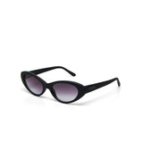 Okkia Lina Small Cat Eye Sunglasses - Black