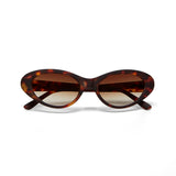 Okkia Lina Small Cat Eye Sunglasses - Classic Havana
