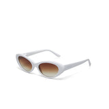 Okkia Lina Small Cat Eye Sunglasses - Optical White