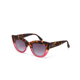 Okkia Claudia Big Cat Eye Sunglasses - Havana/Pink
