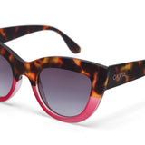 Okkia Claudia Big Cat Eye Sunglasses - Havana/Pink