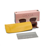 Okkia Claudia Big Cat Eye Sunglasses - Havana/Pink