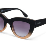 Okkia Claudia Big Cat Eye Sunglasses - Black Pink