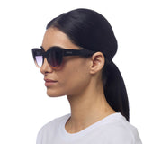 Okkia Claudia Big Cat Eye Sunglasses - Black Pink