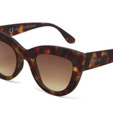 Okkia Claudia Big Cat Eye Sunglasses - Classic Havana