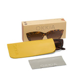 Okkia Claudia Big Cat Eye Sunglasses - Classic Havana