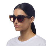 Okkia Claudia Big Cat Eye Sunglasses - Classic Havana