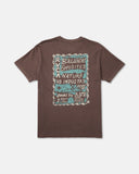 RVCA Mens Mel G Flora SS T-shirt - Mocha