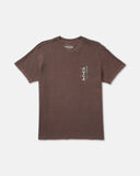 RVCA Mens Mel G Flora SS T-shirt - Mocha