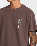 RVCA Mens Mel G Flora SS T-shirt - Mocha