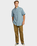 Billabong Mens All Day Short Sleeve Shirt - Steel Blue