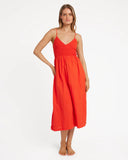 Billabong Such A Trip Midi Dress - Red Aloha