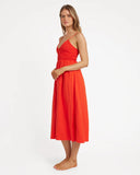 Billabong Such A Trip Midi Dress - Red Aloha
