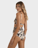 Billabong Drifting Coast Avalon Bikini Bottom - Black Floral
