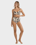 Billabong Drifting Coast Avalon Bikini Bottom - Black Floral