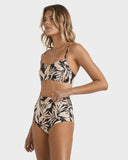 Billabong Drifting Coast Avalon Bikini Bottom - Black Floral