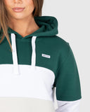 Unit Ladies Fleece - Hoodie - Coco - Forest Green