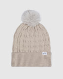 Unit Ladies Headwear - Pom Beanie - Dusk - Off White