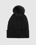 Unit Ladies Headwear - Pom Beanie - Dusk - Black