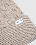 Unit Ladies Headwear - Pom Beanie - Dusk - Off White
