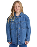 Eve Girl Rosie Shacket - denim