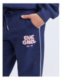Eve Girl Sports Club Flare Trackpant - Navy