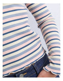 Eve Girl Annie Long Sleeve Rib Top - Blue