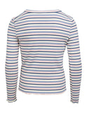 Eve Girl Annie Long Sleeve Rib Top - Blue
