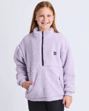 Eve Girl Cozy Quarter Zip Teddy - lilac