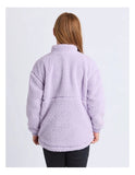 Eve Girl Cozy Quarter Zip Teddy - lilac